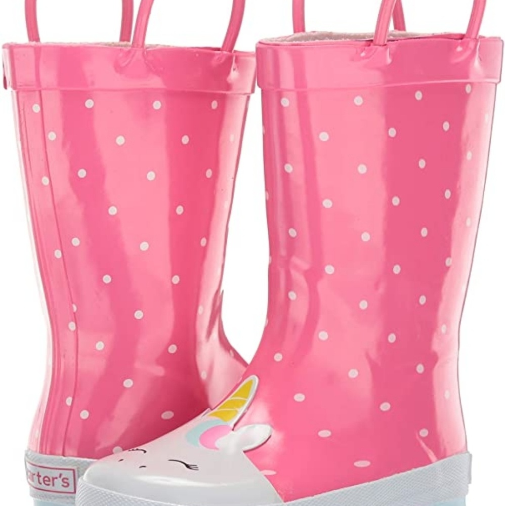 Toddler girl size 4 rain boots super cute